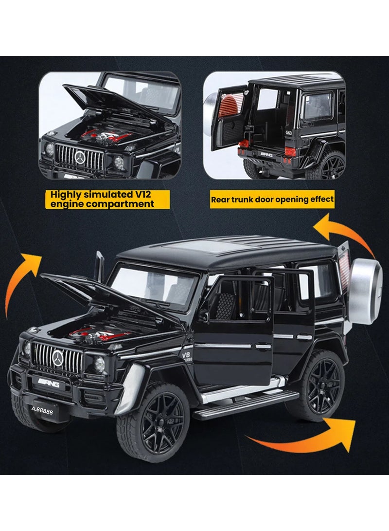 general 1:32 Mercedes-Benz G63 alloy car model with realistic lights can be gifted to family and friends - Image 3