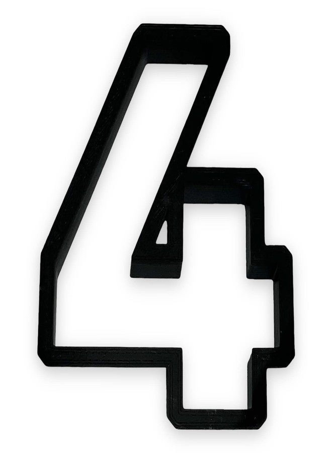 Bundle of Fun 4 Block Numbers Cookie Cutter with Easy to Push Design (3.5 inch) - Image 1