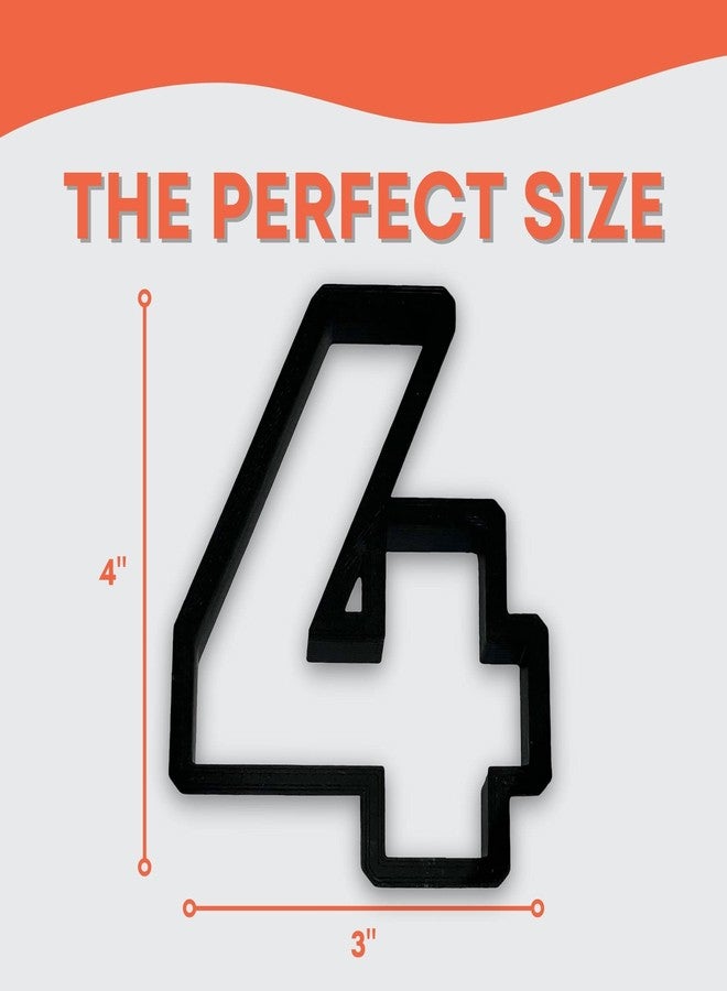 Bundle of Fun 4 Block Numbers Cookie Cutter with Easy to Push Design (3.5 inch) - Image 2