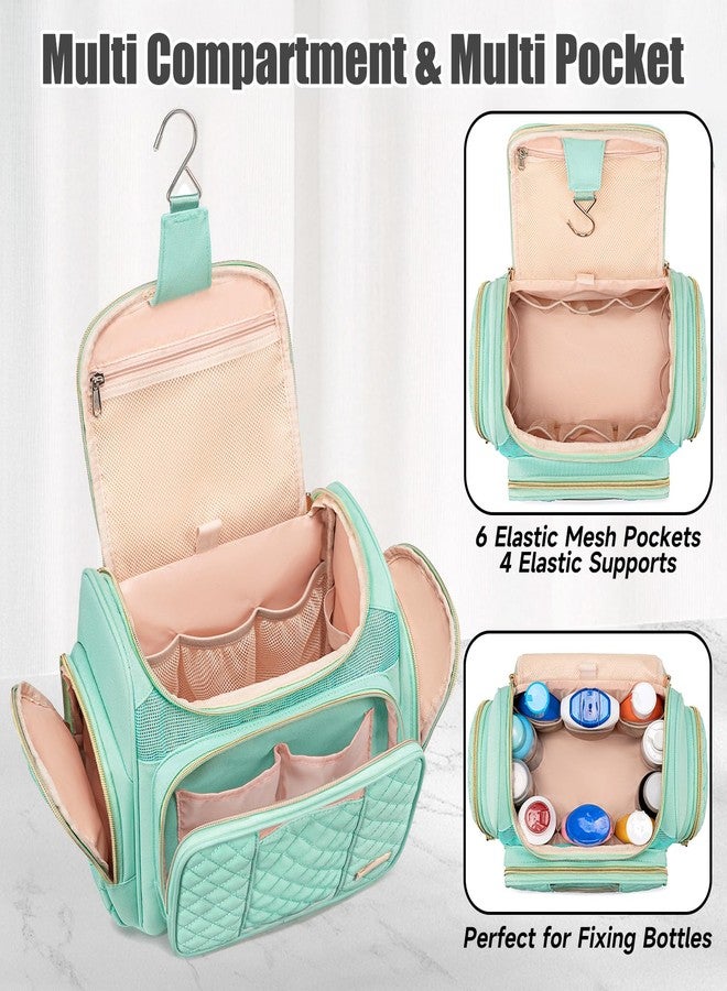 Large Toiletry Bag for Women Men,Bathroom Bag,Water Resistant Shower Bag,Makeup Bag,Toiletry Bags for Traveling,Hanging Toiletry Bag with Transparent Waterproof Phone Pocket (Green) - Image 5