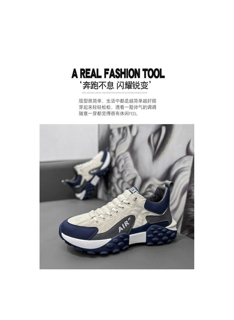 Loquat حذاء رياضي كاجوال برباط وياقة منخفضة ونعل سميك - Image 2