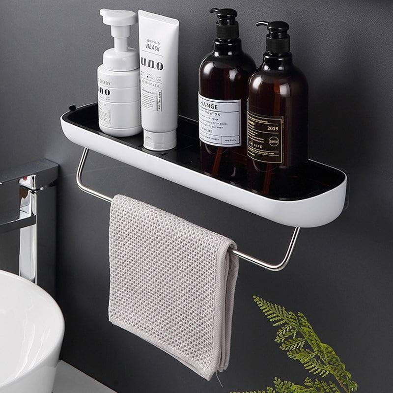 Ecoco Double Sided Kitchen Tools and Towel Rack, White, Polyester - Image 1