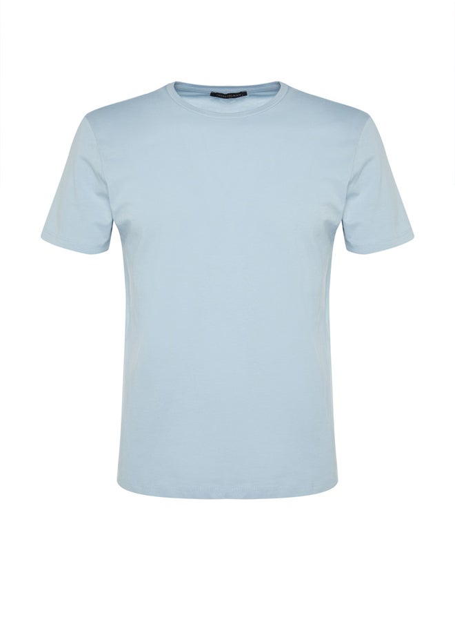 Blue Slim/Slim Cut 100% Cotton Basic Crew Neck T-Shirt TMNSS19BO0001 - pzsku/ZCFF3E16BE0E96C26D0BFZ/45/_/1739718385/33a57f96-8e42-4897-a1f5-5f68b658d674