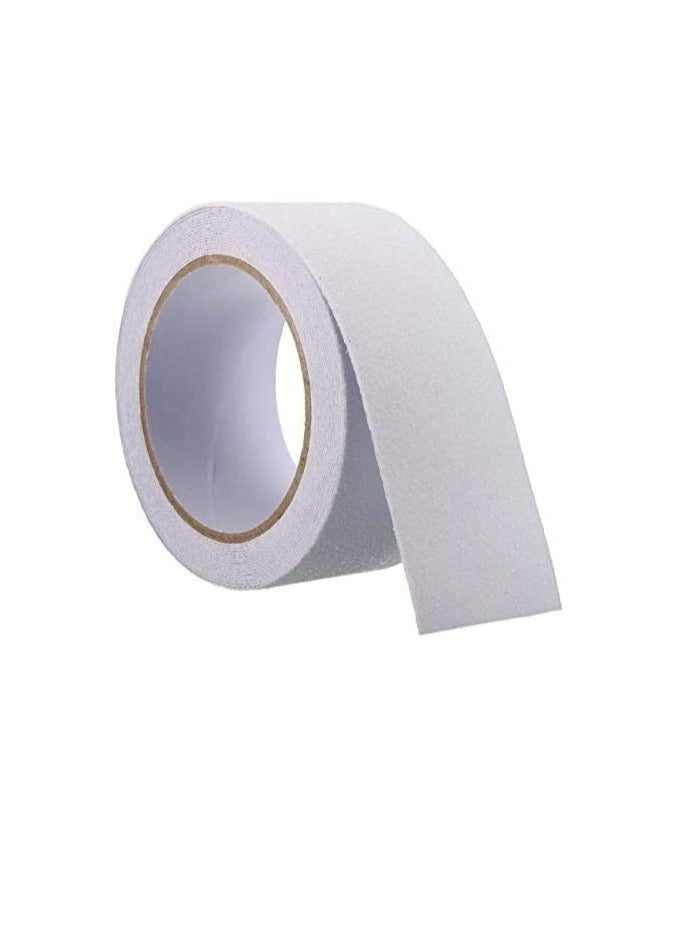 Wellmade Anti Slip Skid Strips Tapes Increase Traction on Smooth Surface Prevent Slippage Effectively Made with Natural Minerals Indoor & Outdoor 1 inch x 60 feet Clear - Image 1