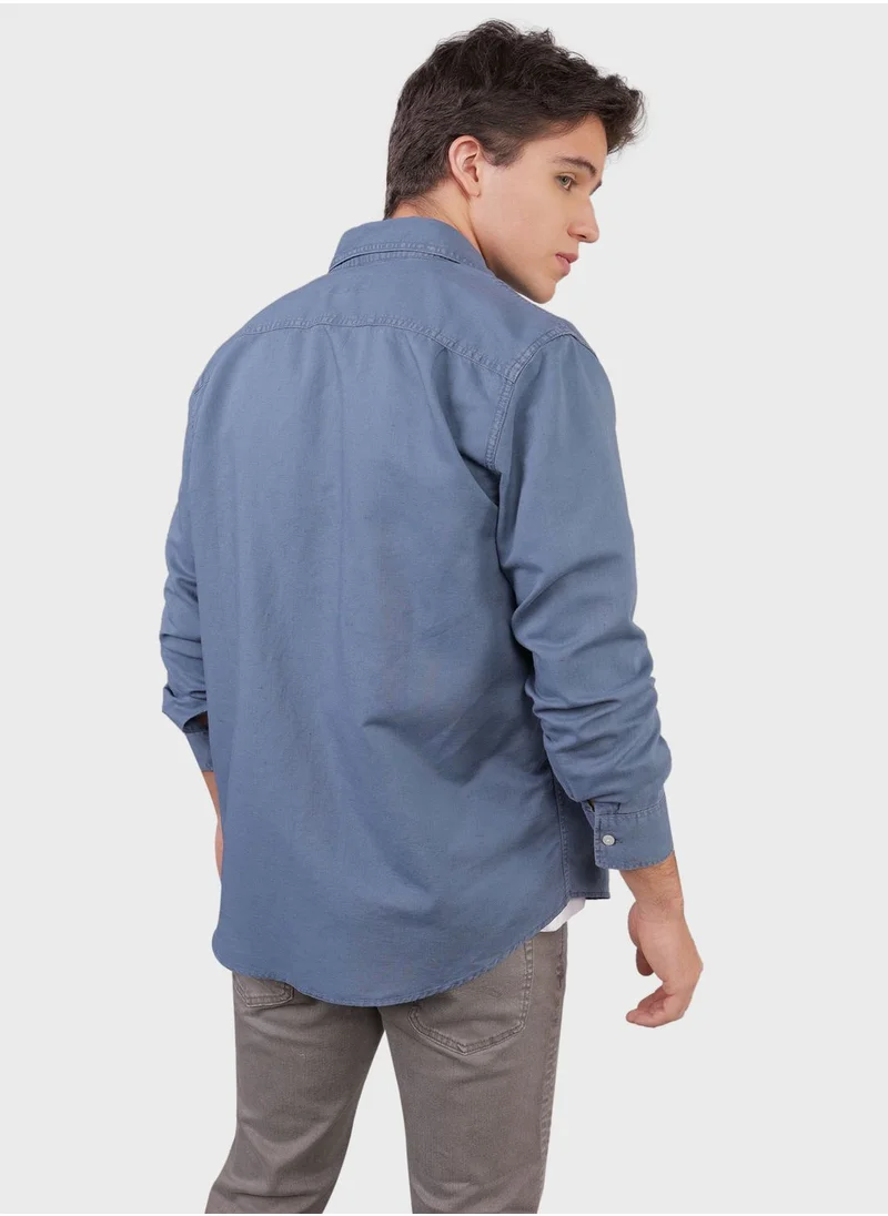 امريكان ايجل Essential Button Up Classic Fit Shirt