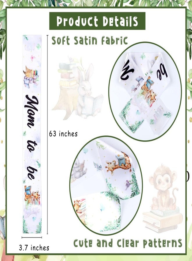 Funmemoir Storybook Baby Shower Decorations Sash, Forest Animal Mom To Be Sash for Story Book Theme A New Chapter Begins Baby Shower A New Tale is About to Be Told Gender Reveal - Image 5
