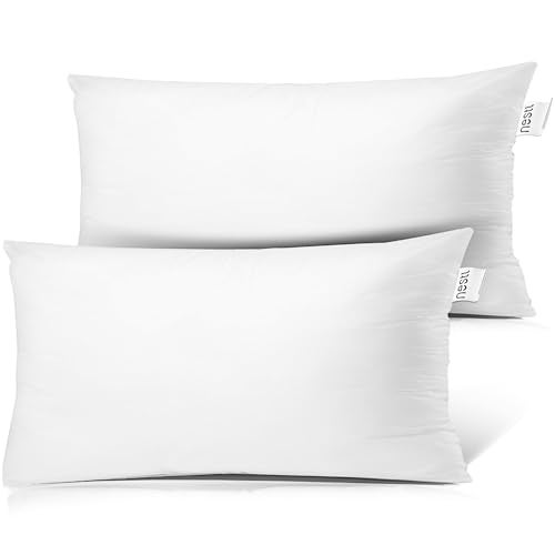 Nestl Nestl Throw Pillow Inserts 12x18 White 
