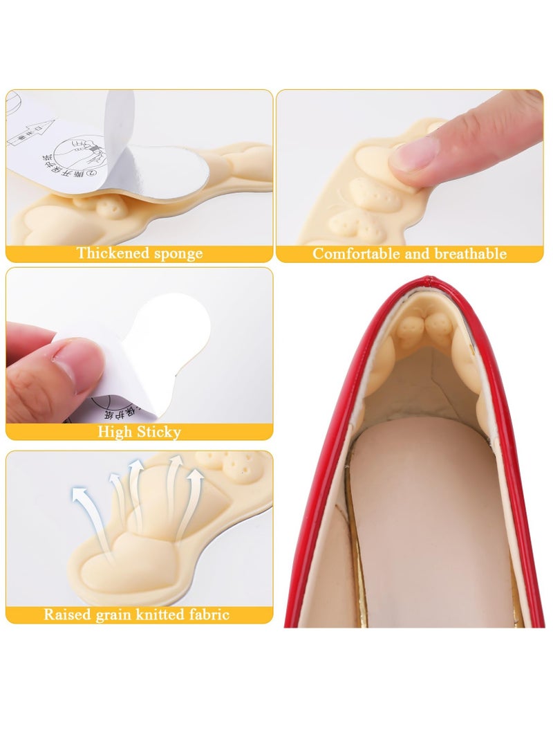 SOLARAE 6 Pairs Heel Pads for Shoes That are Too Big Shoe Heel Grips Liner Heel Inserts for Loose Shoes Heel Cushion Pads Heel Protectors for Heel Pain Rubbing Blisters Heel Slipping - Image 5
