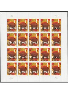 USPS Diwali Pane Of 20 Forever Postage Stamps Scott 5142  - Image 2