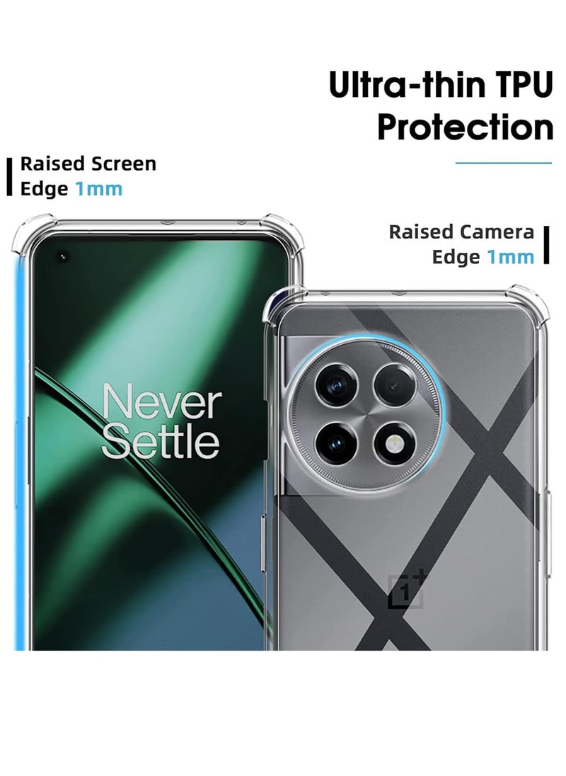erorex - Privacy Screen Protector for Oneplus 11 with Clear Case Anti Spy Soft Replacement with Crystal Case Anti Peeing Full Adhesive Flexible Film with Transparent Cover - Image 1