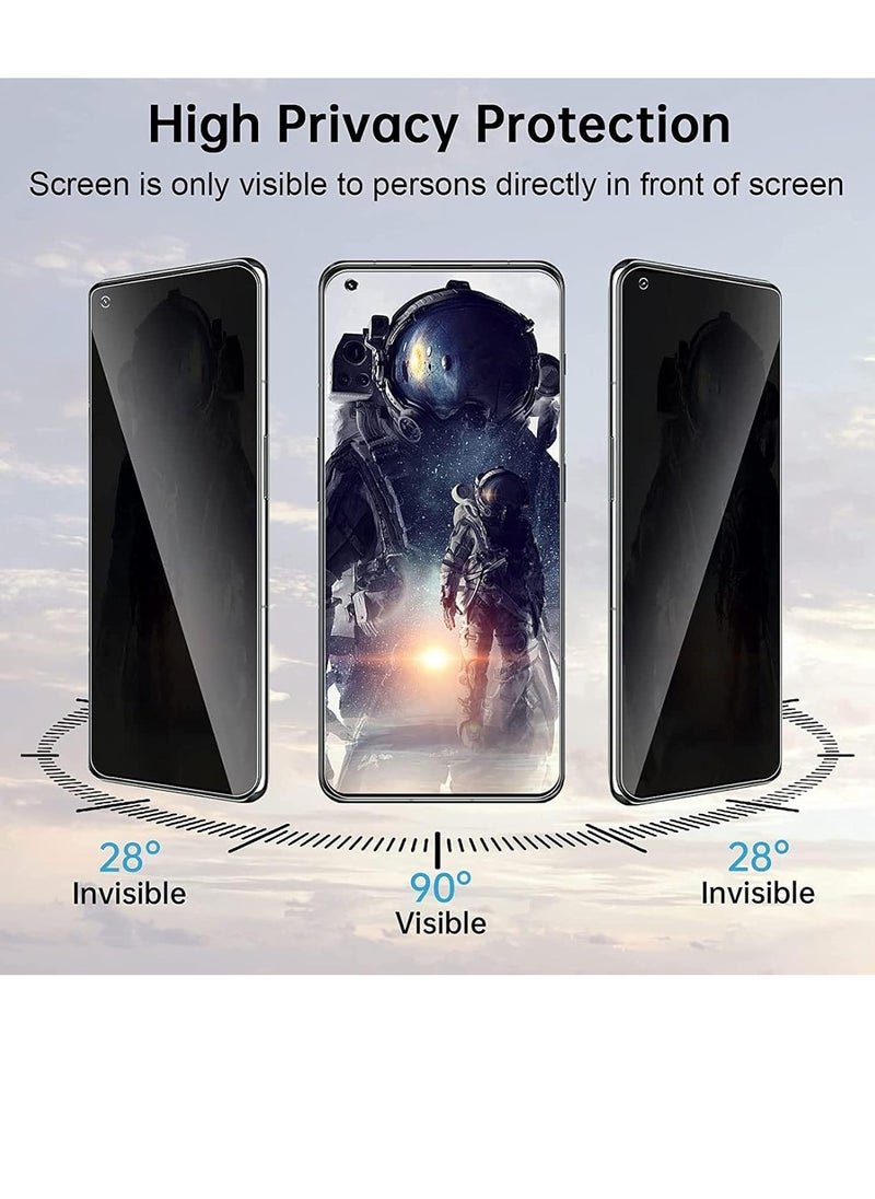 erorex - Privacy Screen Protector for Oneplus 11 with Clear Case Anti Spy Soft Replacement with Crystal Case Anti Peeing Full Adhesive Flexible Film with Transparent Cover - Image 1