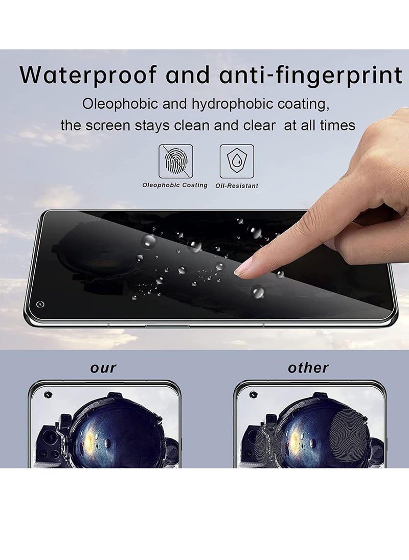 erorex - Privacy Screen Protector for Oneplus 11 with Clear Case Anti Spy Soft Replacement with Crystal Case Anti Peeing Full Adhesive Flexible Film with Transparent Cover - Image 1