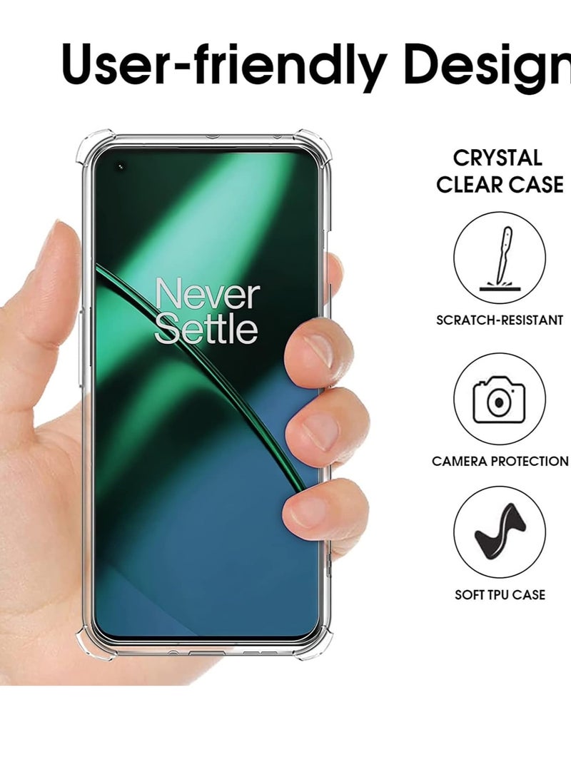 erorex - Privacy Screen Protector for Oneplus 11 with Clear Case Anti Spy Soft Replacement with Crystal Case Anti Peeing Full Adhesive Flexible Film with Transparent Cover - Image 1