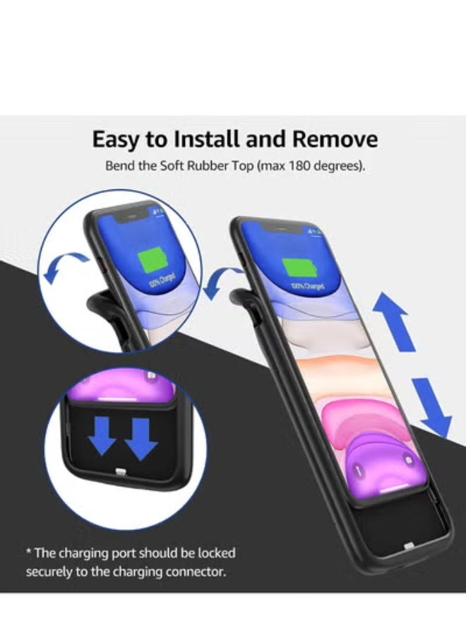 GULFLINK Battery Case for iPhone 11 5000mAh Slim Portable Protective Charging Case Rechargeable Charger Case - Image 4