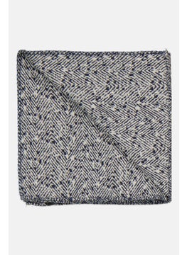 EMPORIO ARMANI Men Textured Handkerchiefs 33 H x 33 L cm, Navy White  - Image 2
