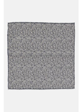 EMPORIO ARMANI Men Textured Handkerchiefs 33 H x 33 L cm, Navy White  - Image 3