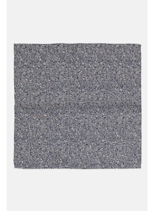 Men Textured Handkerchiefs 33 H x 33 L cm, Navy White