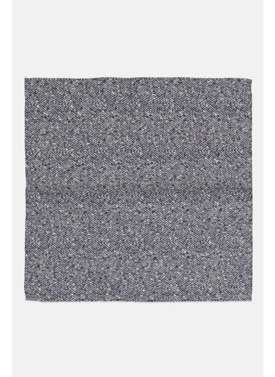 EMPORIO ARMANI - Men Textured Handkerchiefs 33 H x 33 L cm, Navy White - Image 1