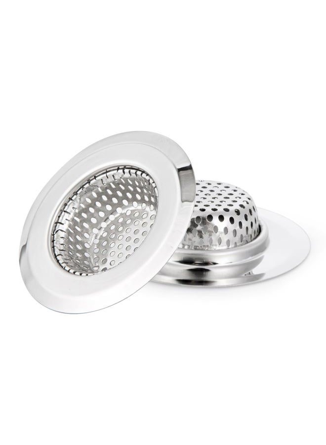 CORNERJOY 2PCS Bathtub Drain Strainer Cover - 2.84 inch Stainless Steel Shower Drain Hair Catcher - Image 1