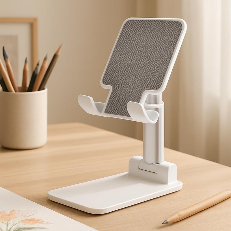 Fitto Folding Desktop Phone Stand, Mobile Holder for Desk, Adjustable & Portable - Image 2
