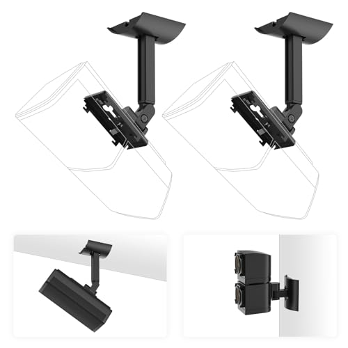Yimaut 2 Pack Ceiling/Wall Mount Bracket for Bose Cube Speaker, for UB-20, UB20 Series II, WB-50 Series II, Lifestyle 600, V35, V25, V10, T20, V20, V30, CineMate 520, CM520, Acoustimass Series Black - Image 1