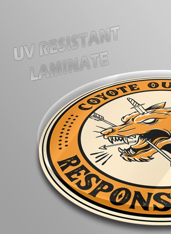 KCD Wildlife Hunting Stickers Set - Deer, Hog, Duck, Coyote and Pheasant - Decals for Hunting Enthusiasts - Decals are 5.5 Inches (Coyote Outbreak) - Image 3