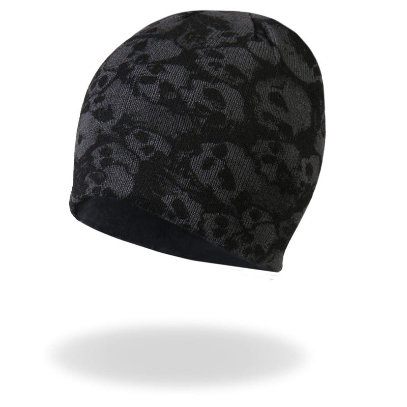 Hot Leathers KHB103613404 Ancient Skulls Knit Cap Black One Size - Image 2