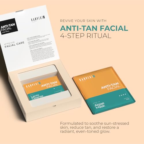 Kanpeki Anti-Tan Facial Kit – 4-Step Skincare Ritual for Tan Removal, Skin Brightening, Hydration, Soothing Sun-Stressed Skin & Boosting Natural Glow | Aloe Vera, Lemon, Turmeric Infused – 48g - Image 2