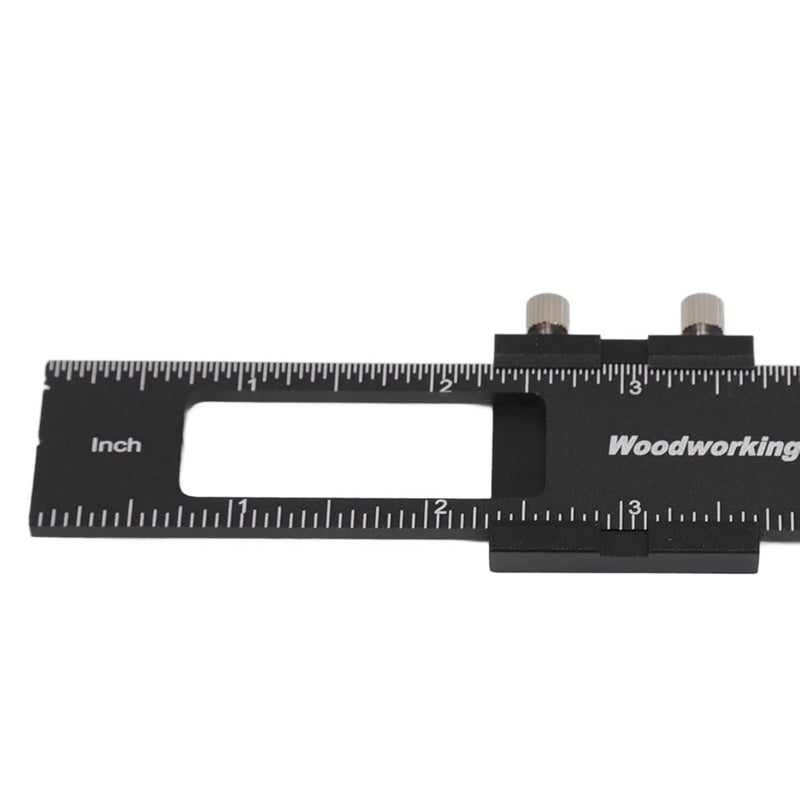 Aluminium Alloy Woodworking Ruler Set With Slide Stops 3 Pcs Precision Measuring Tool - Image 3