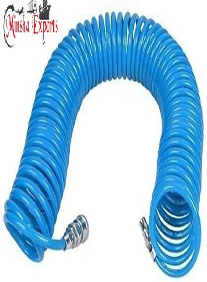 MINSALES ® Heavy Duty Industrial Use Polyurethane Pneumatic Air Compressor Tubing PU Hose Tube 5 To 10 meter with SP30+PP30-1/4 BSP Hose Pipe (color Blue) (5) - Image 4