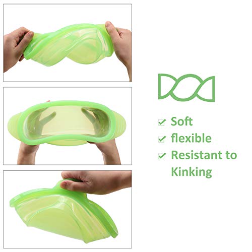 EuChoiz Microwave Steamer Cooker Collapsible Bowl-Silicone Steamer Cookware with Handle Lid for Vegetables Fish Prep Meal Food with Removable Rack BPA Free, Easy to Store, Freezer & Dishwasher Safe, Green - Image 4