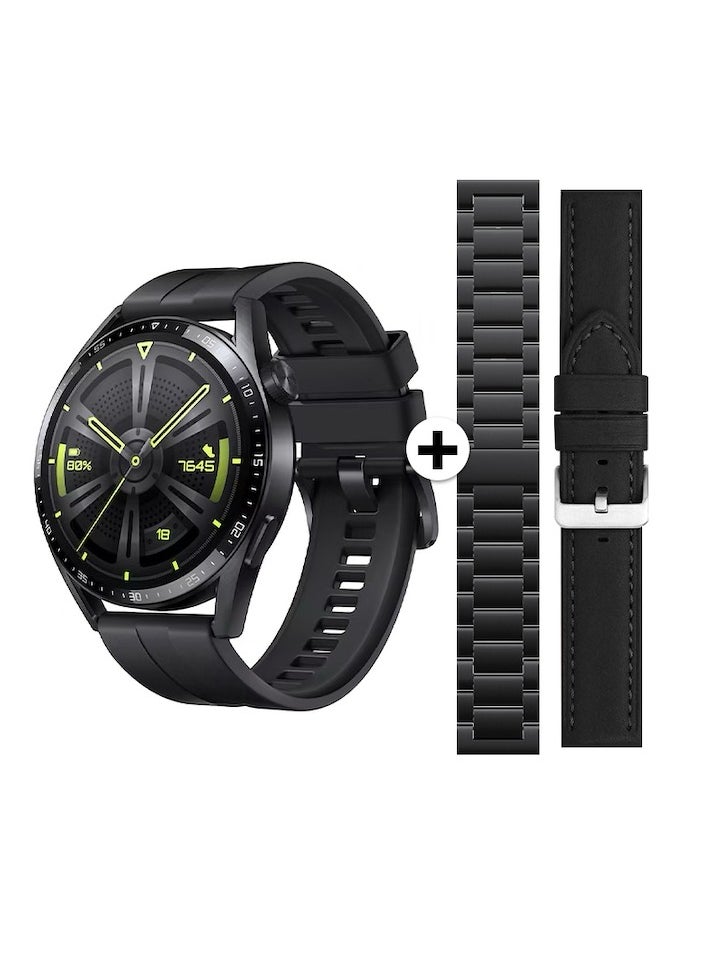 Kalobee - SK 37 Full AMOLED Screen Smart Watch with 3 Strap and Wireless Charging - Image 1