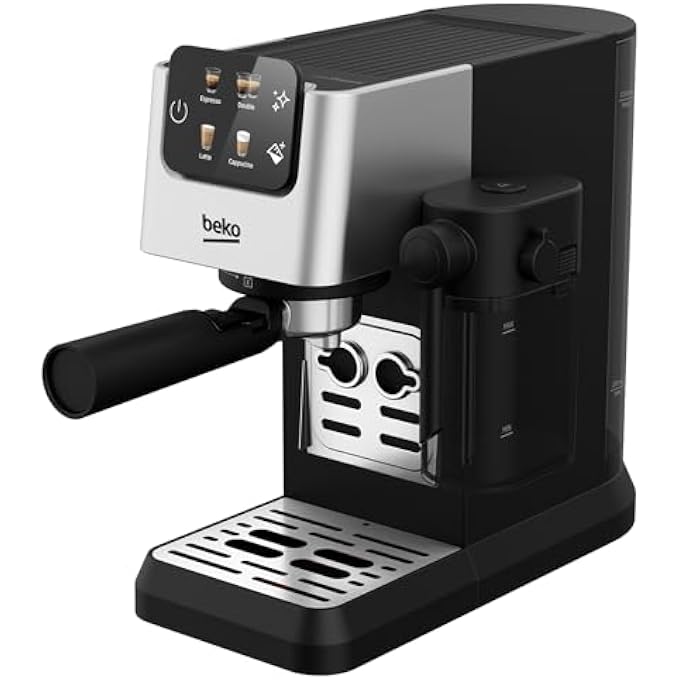 Beko Digital Espresso 15 Bar Pressure 11L Capacity 300Ml Milk Container Lcd Screen 1628 Watts Ground Bean Storage Cep5304X  Stainless Steel - Image 3