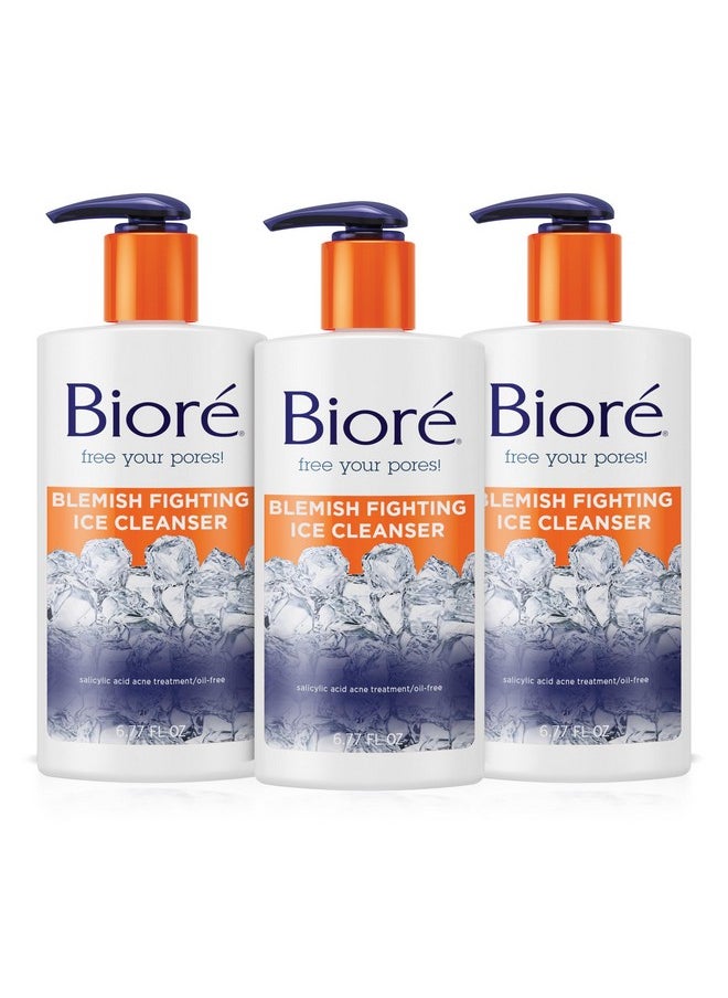 Biore Ice Cleanser Face Wash Blemish Fighting Cleanser Clears And Prevents Acne Breakouts  - Image 1