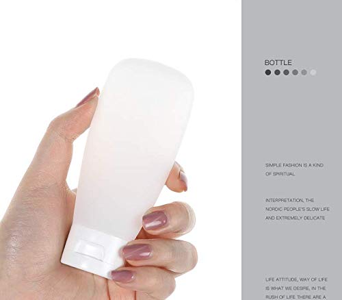 XINGZI 12Pcs 150ml/5oz Empty Refillable White Plastic Cosmetic Soft Tubes Containers Squeezed Facial Cleanser Bottle With Flip Cap for Body Bath Shower Gel Lotion Cream Shampoo - Image 3