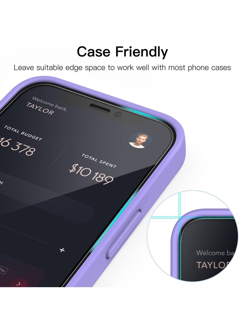 جي تيك واقي شاشة بتغطية كاملة لهاتف آيفون 12 ميني بحافة سوداء من الزجاج المقوى مع أداة سهلة التركيب جراب سهل الاستخدام شفاف - Image 4