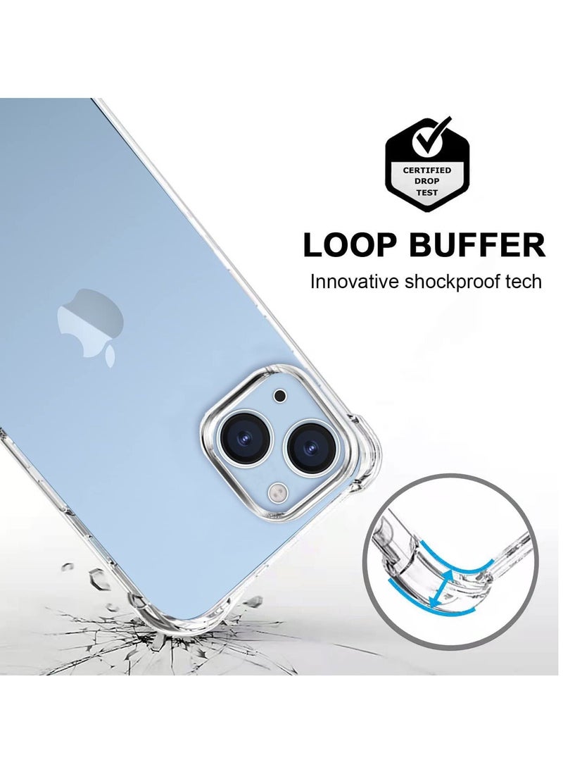 BORTONY - iPhone 13 Case with 2x Screen Protectors + 1x Camera Lens Protector All-Round Bumper Protection Shockproof Anti-Scratch Protective Cover 6.1 Inch - Image 1