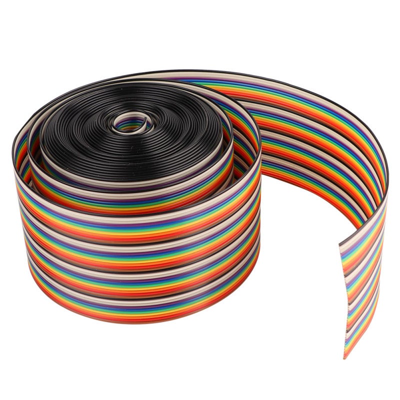 28AWG Ribbon Cable: 7*0.127 Tinned Copper Conductor, Heat-Resistant PVC Insulation - Flame-Tested, Chemical-Resistant Wiring for Electronic, Electrical Equipment Internal Connections - Image 3