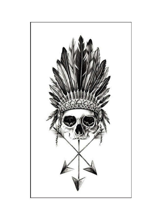 نيبمينينت ملصق تاتو مؤقت عصري مقاوم للماء أسود - Image 1