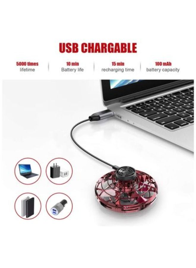 Generic Hand Operated Drones for Boys Girls,Mini Flying Ball Drone Toy,360° Rotation Small UFO Toys with Shining LED Lights for Kids Adults Indoor Outdoor Fun  - Image 4