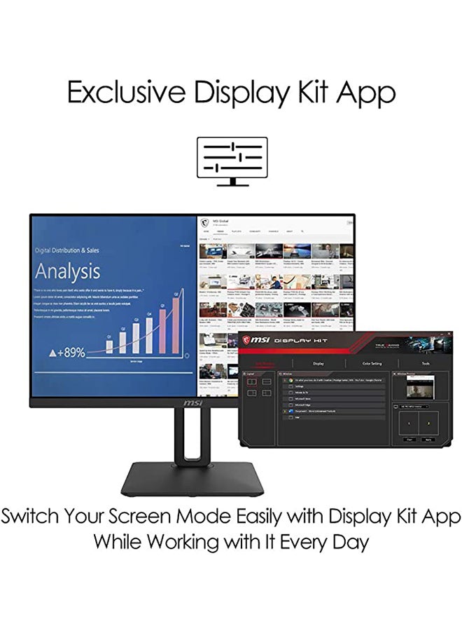 MSI PRO MP242P 23.8 LCD Monitor Full HD Speakers 1920 × 1080 Black - Image 3