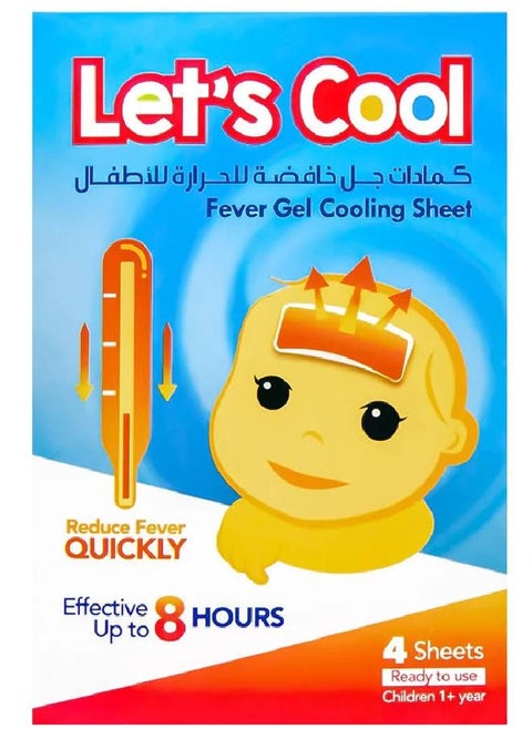 Let's Cool Fever Gel Sheet Children 4s