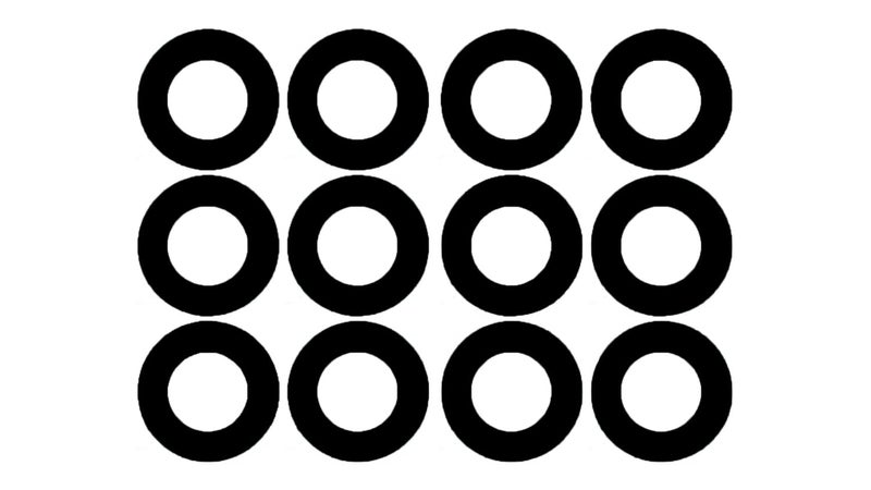 Sterling Seal CRG384-04.750.062.150X12 150# Compressed Fiber Ring Gasket, Biltrite NSF EPDM, 3/4" x 1/16" Thick (Pack of 12)