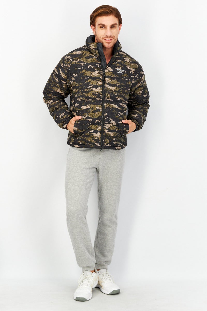 Reebok Men Sportswear Fit Training Jacket, Green - Image 4