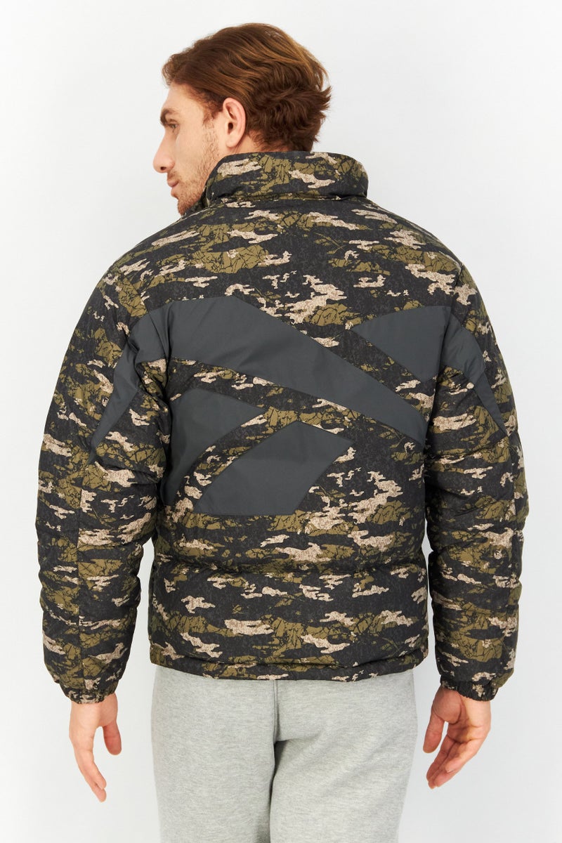 Reebok Men Sportswear Fit Training Jacket, Green - Image 3