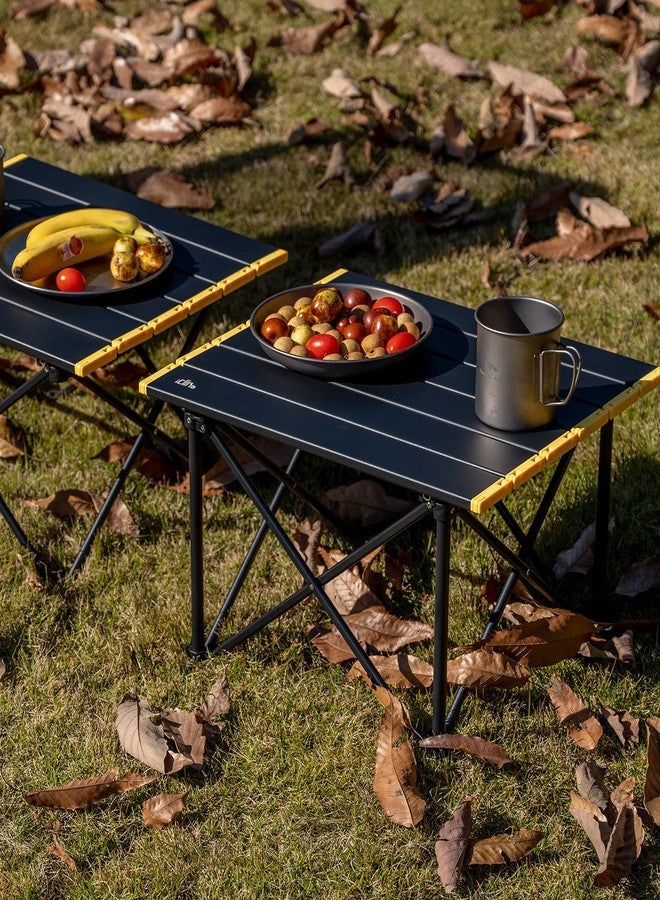 iClimb Ultralight Compact Camping Folding Table with Carry Bag (Reinforced Black - S) - Image 5