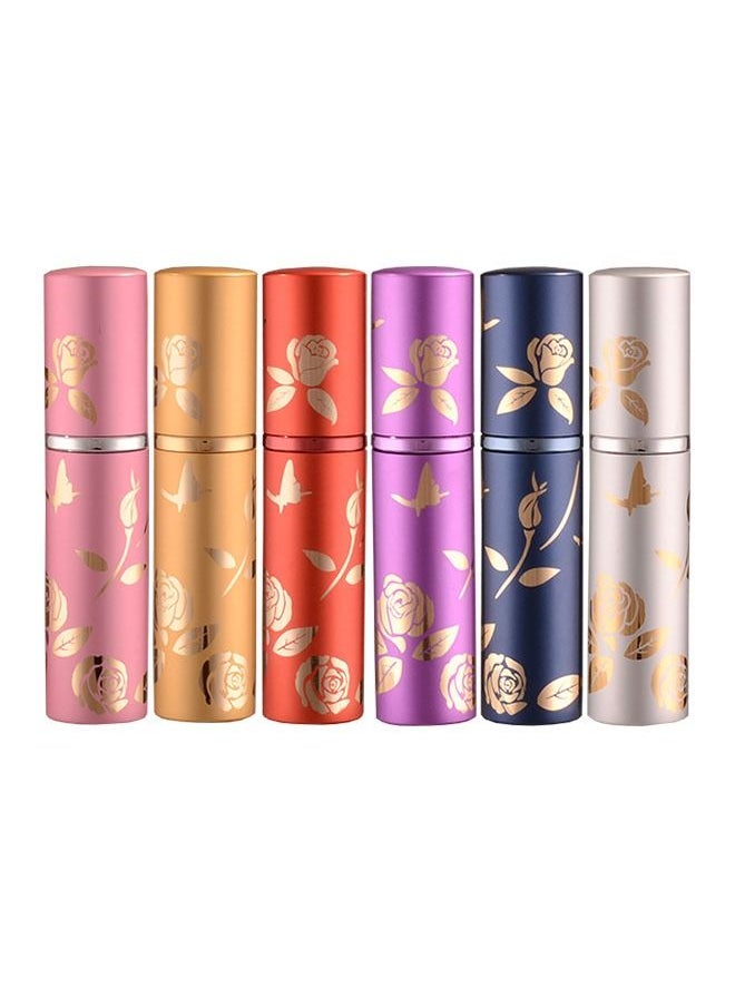 ZCM-HAPPY 6 pieces Refillable Perfume Atomizer Bottle Set Portable Recycling Small Spray Bottle 10 ml  - Image 1