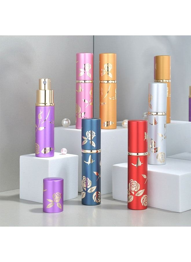 ZCM-HAPPY 6 pieces Refillable Perfume Atomizer Bottle Set Portable Recycling Small Spray Bottle 10 ml  - Image 3