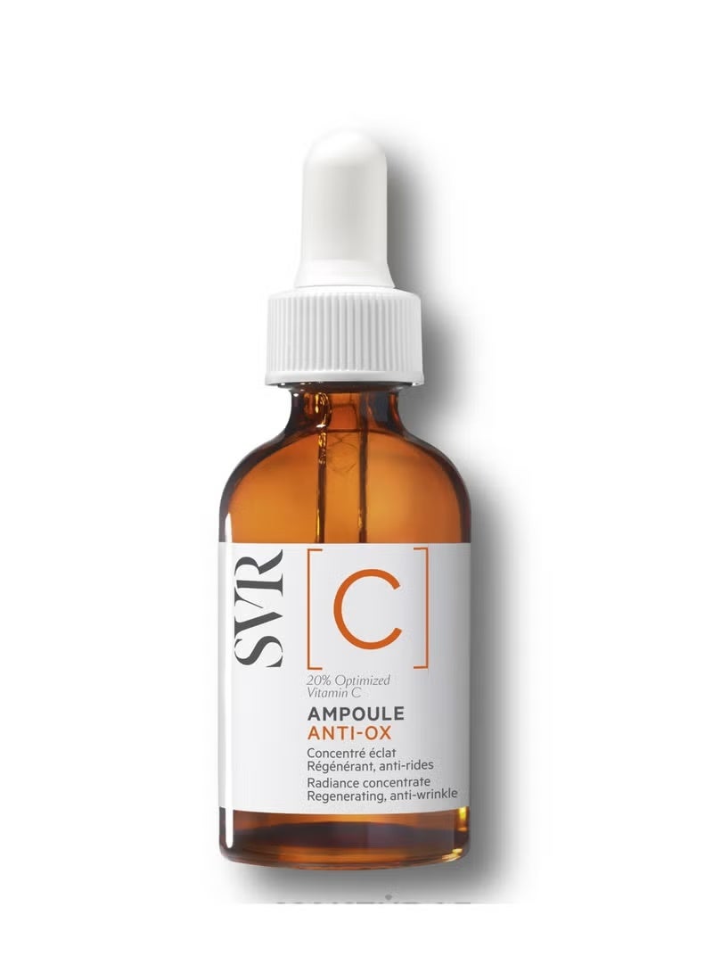 SVR Ampoule Anti-Ox 20% Vitamin C Brightening Serum for Dull, Tired Skin and Uneven Skin-tone 30 ml - Image 1