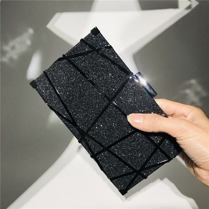 Canley Evening Bag Metal Banquet Bag Women'S Hand Evening Bag Sequin Bag Dress Clutch Bag - Image 5